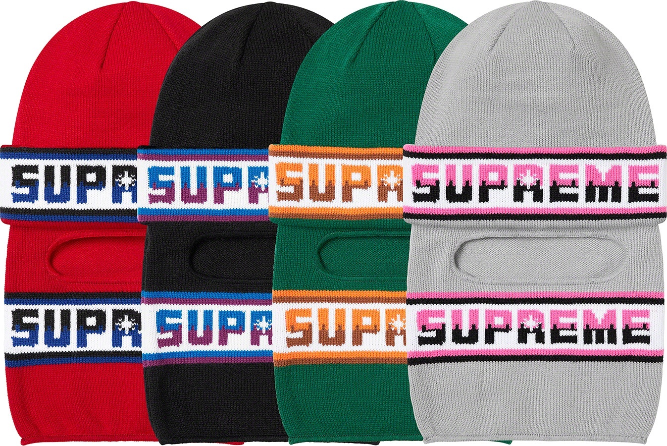 Double Logo Facemask Beanie view 3
